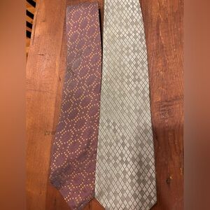 Donna Karan Gray and Brown Tie Duo